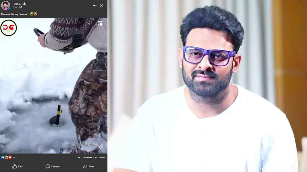 Prabhas’ Facebook Page Hacked